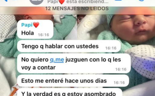 Les dio a sus hijos una inesperada noticia por WhatsApp y el chat es viral