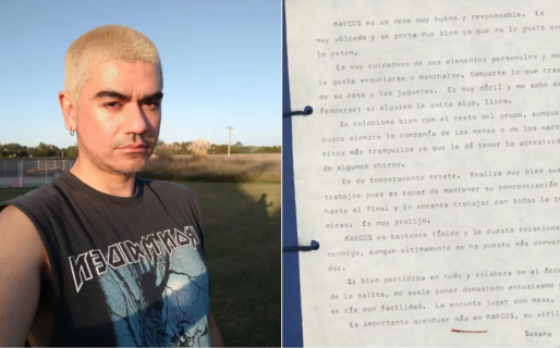 Su maestra le escribió una carta hiriente y se hizo viral 34 años después: “Me cambié 10 veces de colegio”