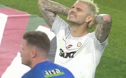 No podés: el insólito gol errado por Mauro Icardi tras una asistencia en un penal