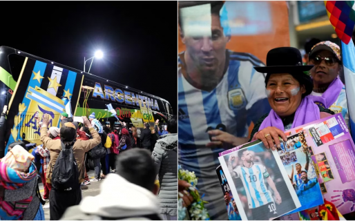 Locura total por Messi en Bolivia: corridas en el aeropuerto, caravana de autos y gritos de “dale campeón”