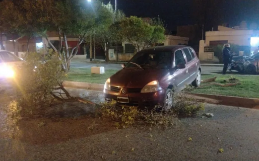 Lo chocó un borracho y provocó que impactara contra un árbol