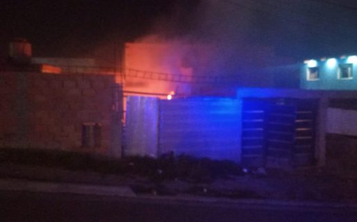 Se incendió una vivienda en barrio Ceferino