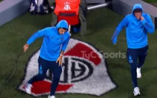 El gesto de Paredes con el escudo de River que nadie vio