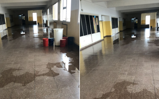 En el Perito llueve por dentro: el lamentable estado de una de las escuelas históricas de Comodoro