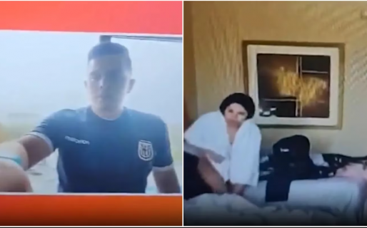 “Hay alguien sin ropa, cuidado”: un periodista tuvo un grave error en una transmisión en vivo y se viralizó