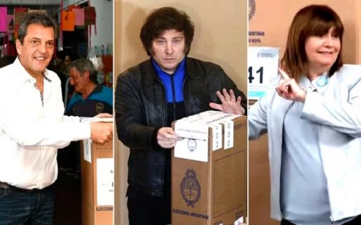 ya votaron Massa, Milei y Bulrrich: la participación hasta el momento es del 44,4% del padrón