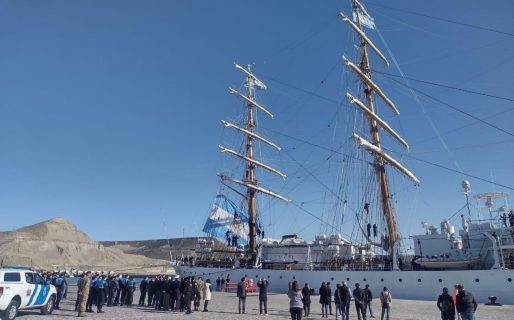 La Fragata Libertad puede ser visitada de 15 a 18 horas este sábado en el Puerto local