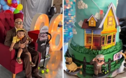 Un abuelo se disfrazó del protagonista de “Up” para su cumpleaños y tuvo un gesto que emocionó a todos