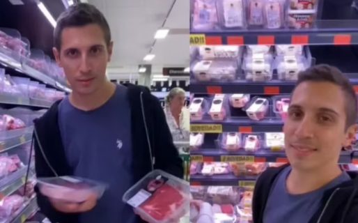 Es argentino, vive en España y quedó descolocado al ver los precios de la carne