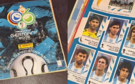 Encontró el álbum del Mundial de Alemania 2006 y un insólito detalle encendió la polémica en TikTok