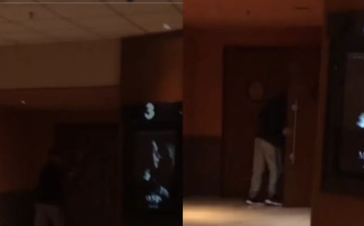 Se coló en una sala de cine en medio de una película de terror y asustó a todos: el insólito momento