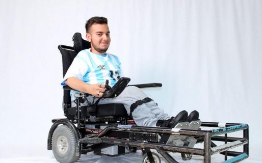 Orgullo comodorense: Khaleb Manzur está en la semifinal del Mundial de Powerchair