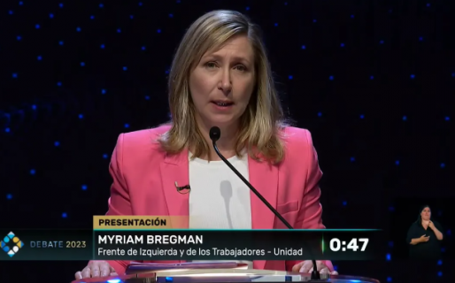 Myriam Bregman fue la única candidata a presidente que no condenó el ataque de Hamás a Israel