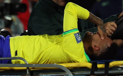 Neymar sufrió la rotura del ligamento cruzado y de los meniscos de la rodilla izquierda