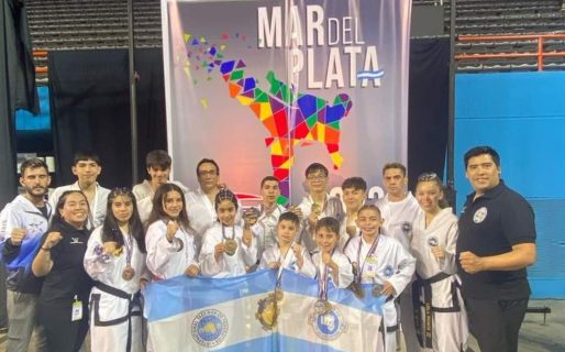 La escuela Taekwon-Do Asociación Austral sumó medallas en el Sudamericano
