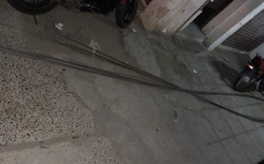 Hombre terminó detenido tras robar elementos de una obra en construcción