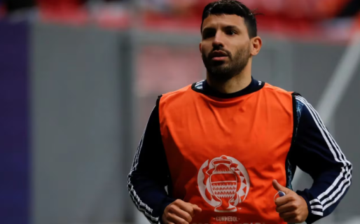 El Kun Agüero mostró su exigente entrenamiento para jugar el partido de las leyendas de Conmebol