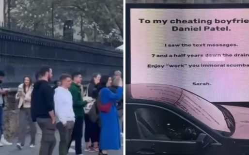 Su novio le fue infiel, lo descubrió y toda la ciudad quedó en shock por su increíble venganza: “Es brillante”