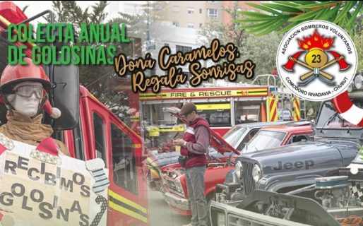 “Dona Caramelos Regala Sonrisas”: colecta anual de golosinas de Bomberos Voluntarios
