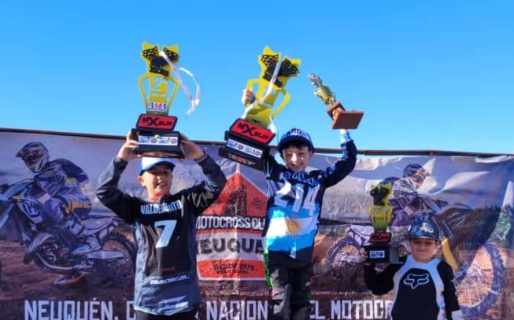 Santino Valdebenito subcampeón en 65cc en el Sur de la República