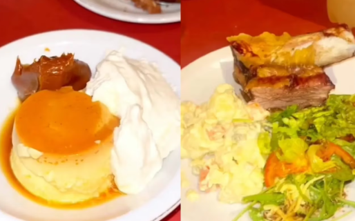 Fue a un tenedor libre y pidió tortilla, asado, ensaladas y postre: cuánto gastó