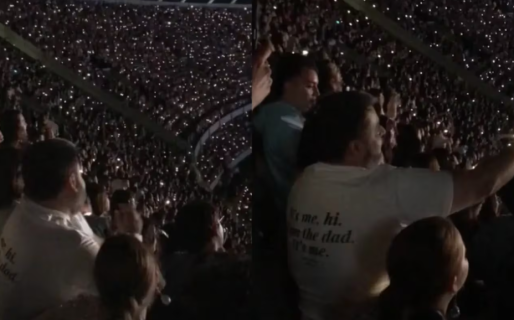 ‘El papá swiftie’: un hombre se hizo viral por bailar los temas de Taylor Swift junto a su hija en River