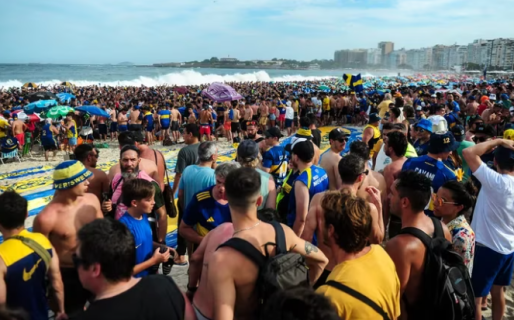 Tras los hechos de violencia, continúa el banderazo de los hinchas de Boca Juniors en Río de Janeiro antes de la final