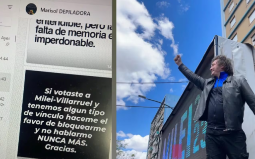 “Si votaste a Milei, no me hables nunca más”: el mensaje de una depiladora a sus clientas que se volvió viral