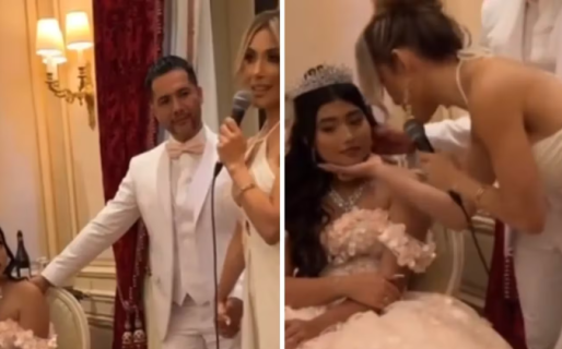 Estaba por hacer el brindis en su fiesta de 15, pero su mamá la avergonzó con un discurso y arruinó todo