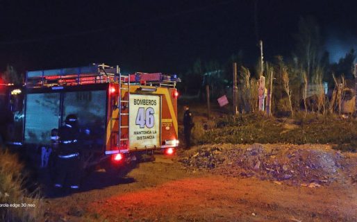 Se incendió una vivienda en Km17