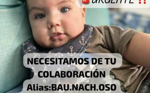 Colecta por Bautista: Tiene 8 meses, sufre de una cardiopatía y debe viajar a Buenos Aires
