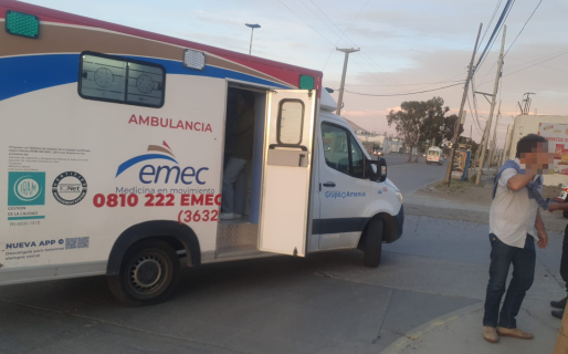 Dos niñas fueron hospitalizadas tras un choque