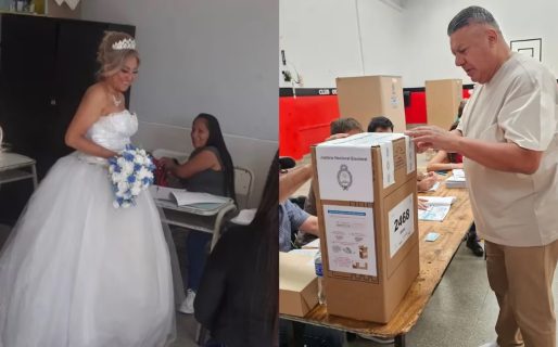Las perlitas de las elecciones 2023: de la novia que fue a votar a Chiqui Tapia «vestido de urna»