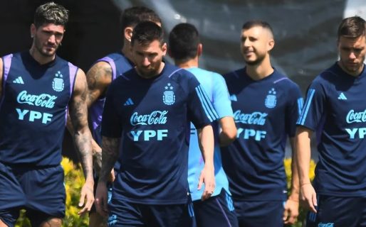 La Selección argentina se entrena con el plantel completo y la mira puesta en Uruguay