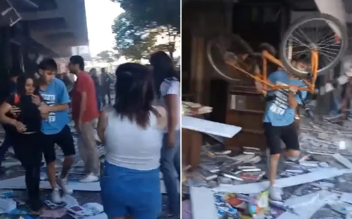 Ayudó a una mujer a salir de una explosión y lo trataron de ladrón