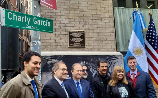 Nueva York ya tiene su esquina en honor a Charly García