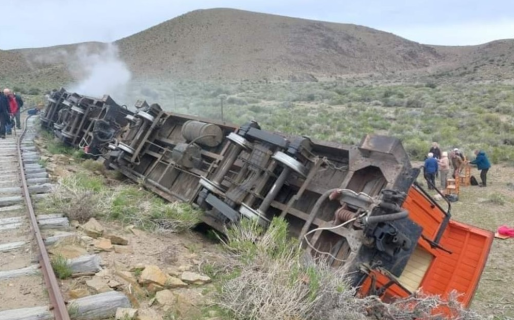 Descarriló el histórico tren La Trochita y cuatro turistas estadounidenses resultaron heridos