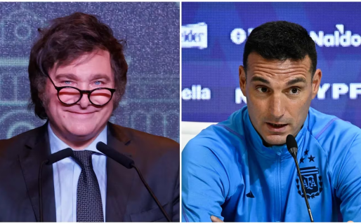 Milei se comparó con Scaloni y apostó a que siga en la Selección: “Pensar que lo cuestionaban como a mí”