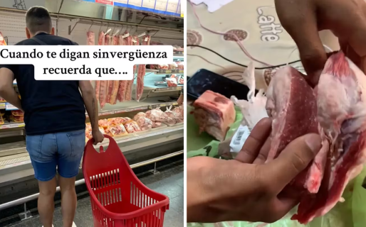 Fue a comprar asado al supermercado e ideó un plan insólito para pagarlo más barato