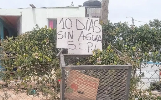 Vecinos de un sector del barrio Stella Maris hace más de 10 días que están sin agua