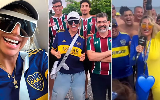 Vicky Xipolitakis viajó a Río de Janeiro para la final de la Copa: banderazo, choclos en la playa y el cariño de los hinchas