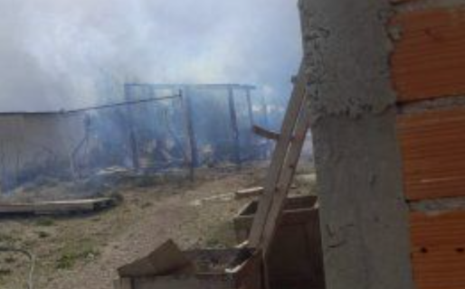 Una vivienda se incendió por un presunto cortocircuito