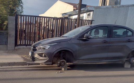 Volvieron los robos de neumáticos en el barrio Ciudadela