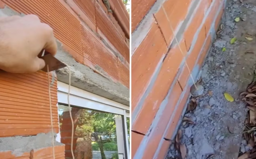 Contrató a un albañil para que le construyera la casa, revisó la obra y descubrió un tremendo error
