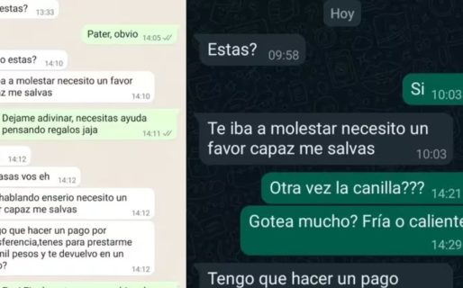 Una joven compartió la insólita conversación que tuvo con la persona que le hackeó el WhatsApp a su padre