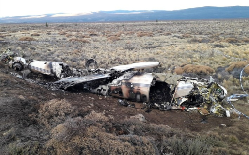 Difundieron los resultados de la investigación por la caída del avión sanitario que se estrelló en el aeropuerto de Esquel en 2020 y causó la muerte de tres personas