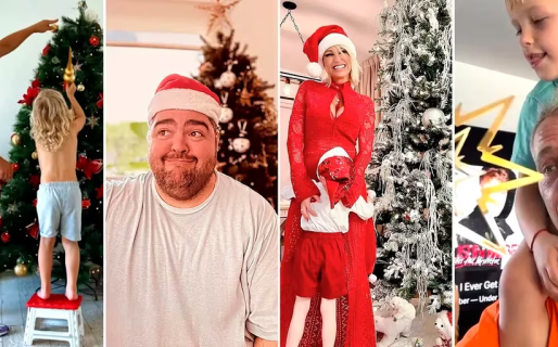 Los famosos armaron sus arbolitos de Navidad: decoración en familia, gorros y un adorno muy especial