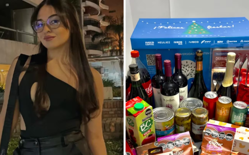 Le dieron la caja navideña con un regalo increíble y todos le preguntaron dónde mandar el CV