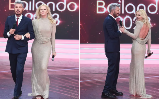 Valeria Mazza hizo desfilar a Marcelo Tinelli: “A ver si se merece el Martín Fierro”