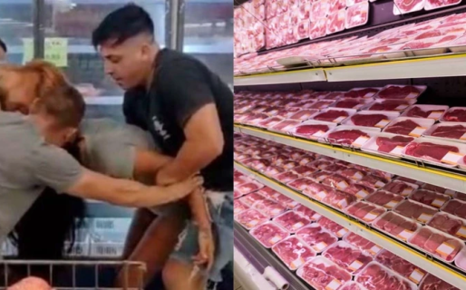 Dos mujeres se agarraron de las mechas por una oferta de carne
